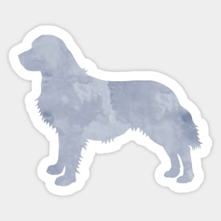 Gray Golden Retriever Dog Art Sticker